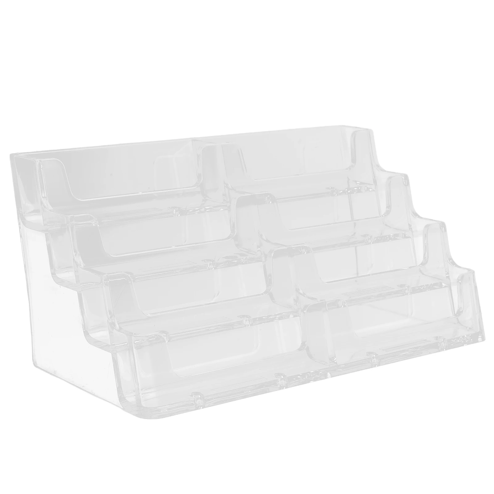 

Business Card Case Cards Acrylic Divider Holder Multi-layer Display for Desk Man
