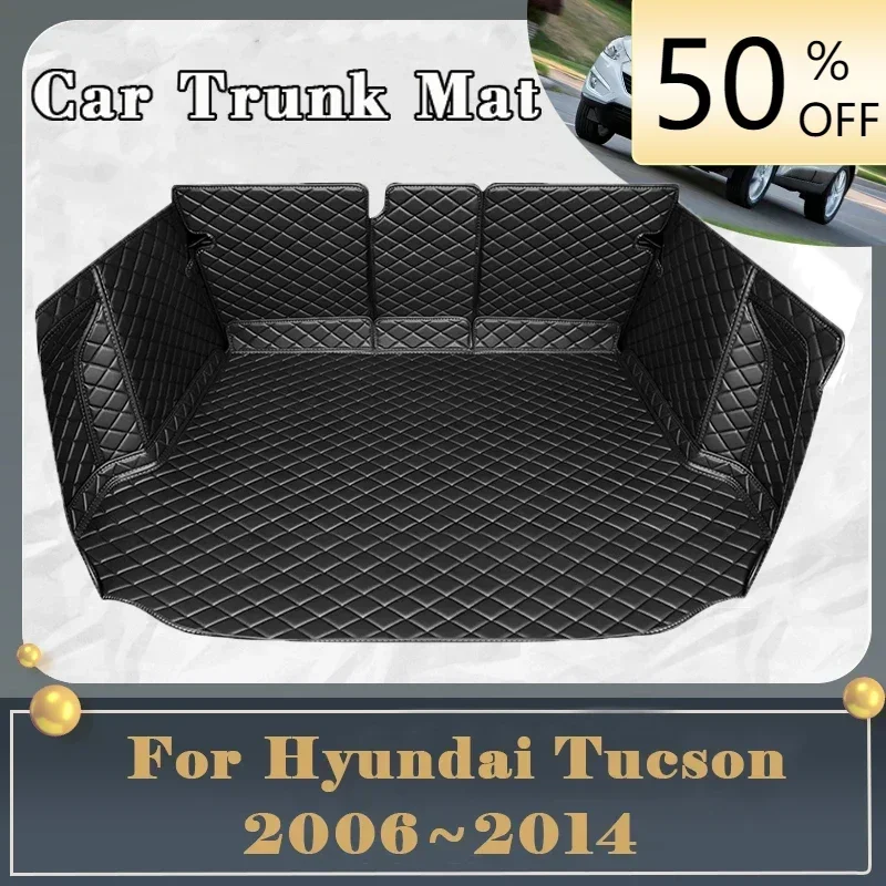 

Автомобильный коврик для багажника для Hyundai Tucson IX35 LM 2006 ~ 2014 грязеотталкивающий строительный коврик для багажника задний Грузовой лоток автомобильные аксессуары