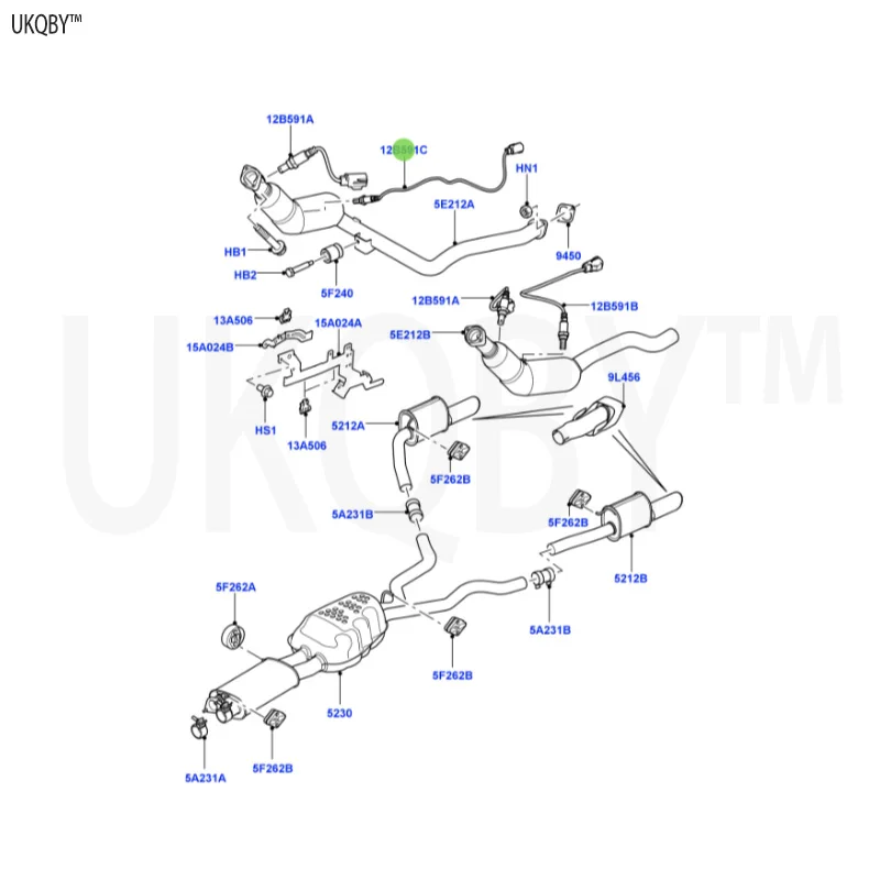 La nd Ro ve r Sp or t Ra ng e Ro ve r 2010-2013 LR013660 Sensor Assembly