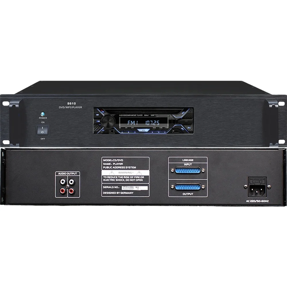 

OBT-8610 PA System Audio Equipment CD/MP3 Player with FM Function Sound System