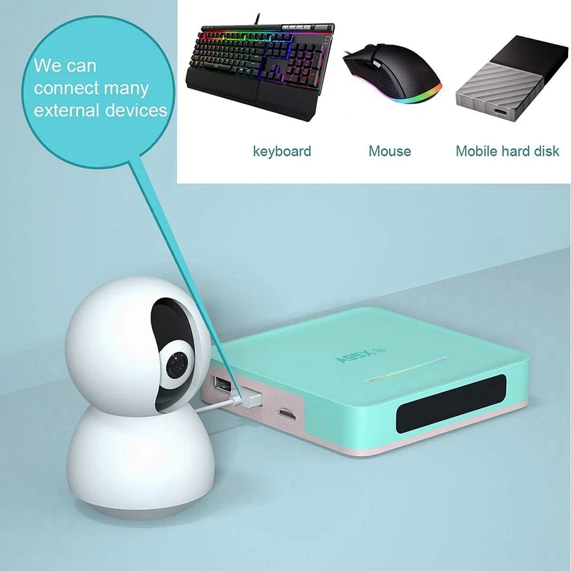 A95X R5 Smart TV Box Android 10.0 TV Box 4GB 32GB Rockchip RK3318 4K 1080P HD Youtube Netflix Store Set Top Box (EU Plug)-A45R