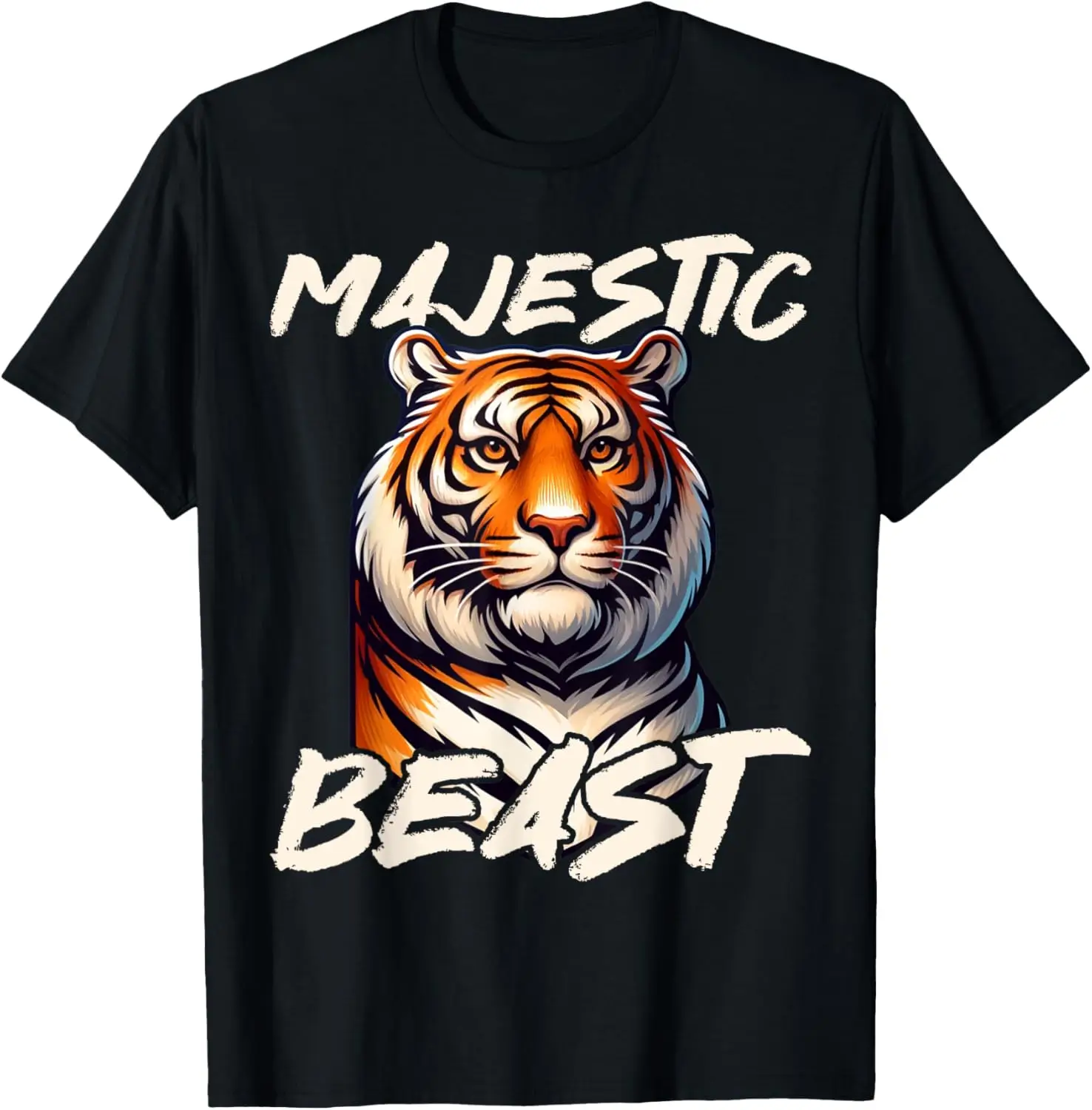 

Футболка с рисунком Majestic Beast Tiger Animal Lover Wildlife Nature