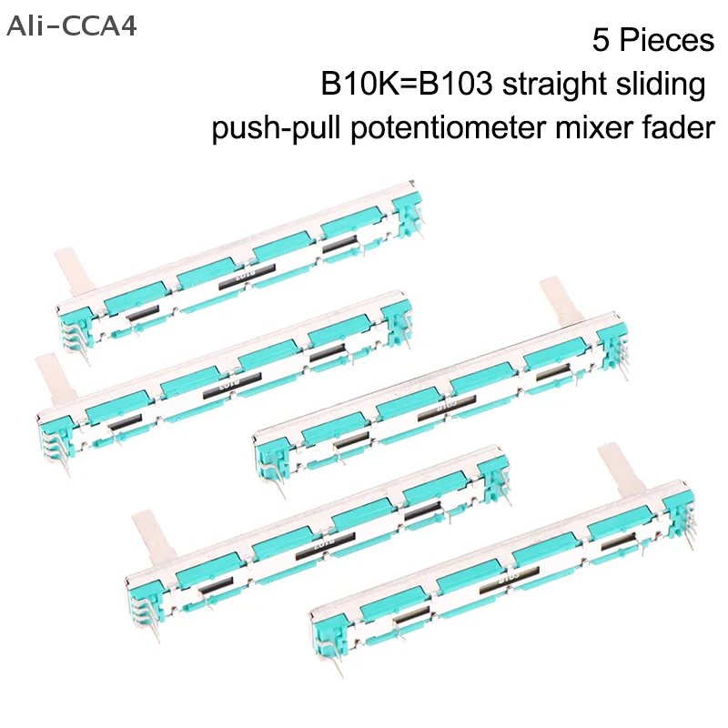 CCA4-5 Pcs 75 MM Double B10K Original B10KX2 Behringer Pot Mixer Fader