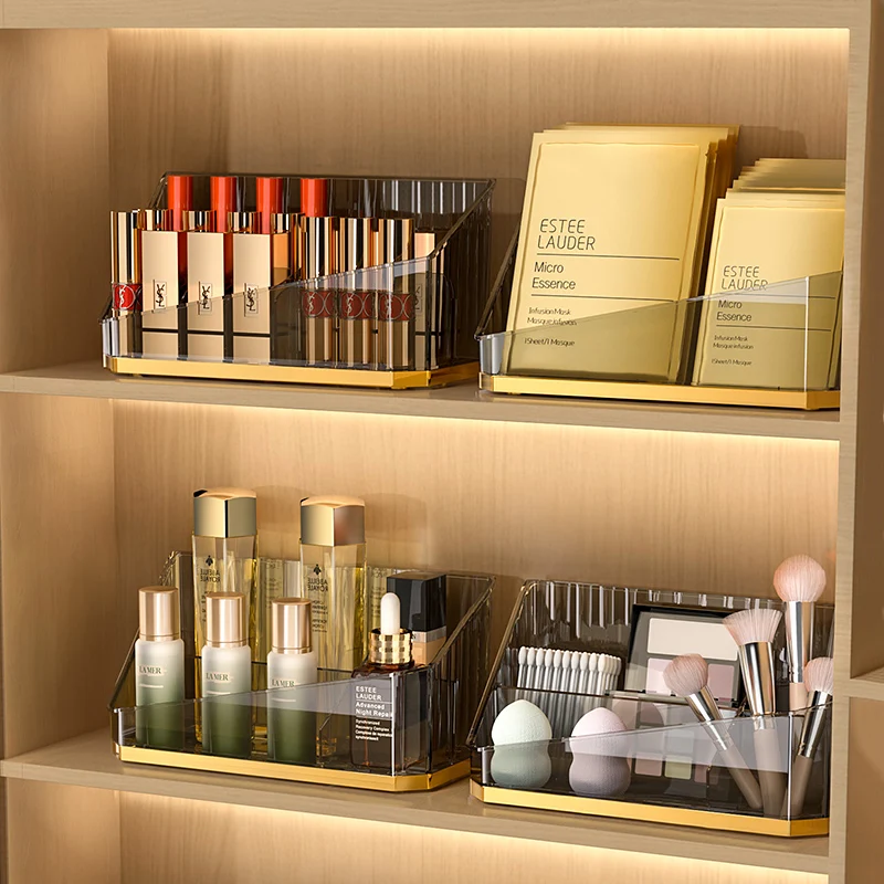 الفاخرة ماكياج المنظم سطح المكتب الحمام فرشاة للمكياج صندوق تخزين مكتب القلم صندوق فرشاة للمكياج المنظم صندوق تخزين أحمر الشفاه #3