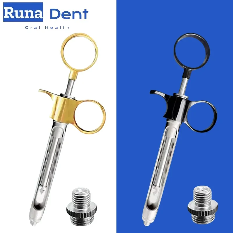 Dental Syringe 1.8ml Stainless Steel Intraligamental Pen-Style Aspirating Injector Periodontal Ligament Tool