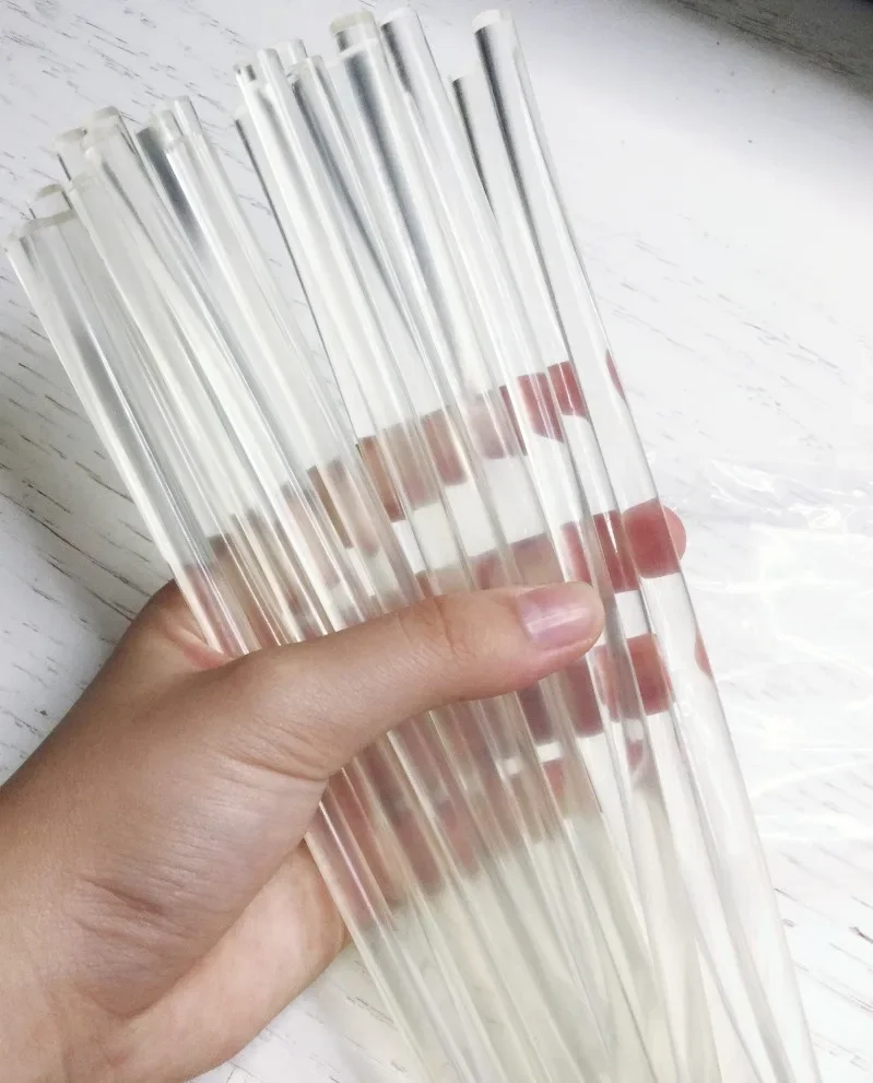 10pcs Crystal Clear Wax Seal Sticks for Glue Gun Sealing Wax Sticks, 145mmx7mm Sealing Wax Sticks for Wax Seal Stamp