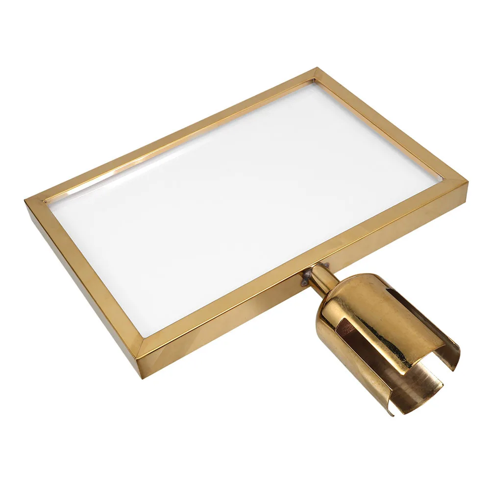 Stanchion Holder A3 Stainless Steel For Crowd Control Display Display Holder Stanchion Post Sign Support Traffic Safety Sign