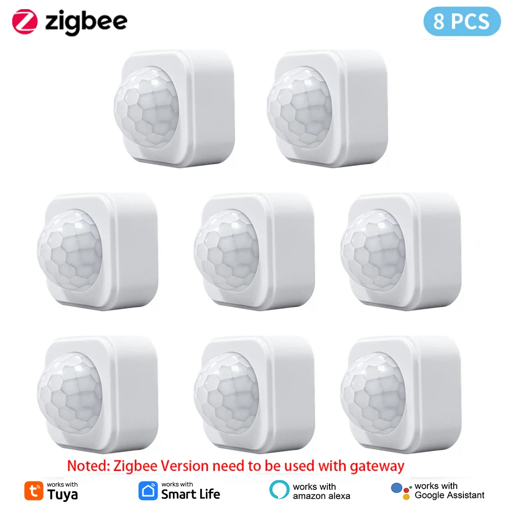 1- 10PCS Tuya Zigbee PIR Motion Sensor Detektor Sicherheit Smart Leben Tuya Zigbee Bewegung PIR Detektor braucht Zigbee Gateway/Hub