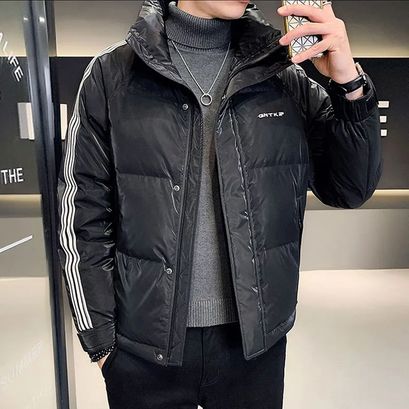 Fashion Mens Puffer Jacket Hooded Parkas Men Winter Warm Jackets Coat Thick Parka Coats Men Windbreaker Outwear Overcoat L-4Xl