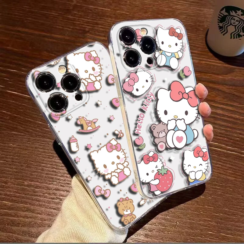 hello kitty Soft Case for Moto G4 Plus G41 G5 Plus G50 G51 G5S G6 Play G60 G7 Power G71 G5 G9