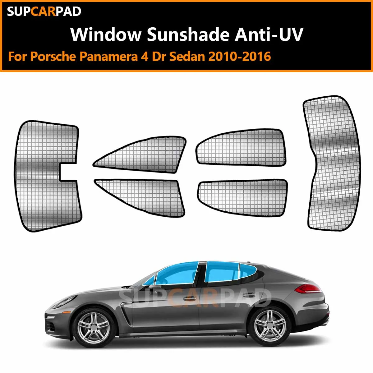 

For Porsche Panamera 4 Dr Sedan 2010-2016 Custom Car Window Sunshade Anti-UV Car Sun Window Visors Sunshade Covers Accessories