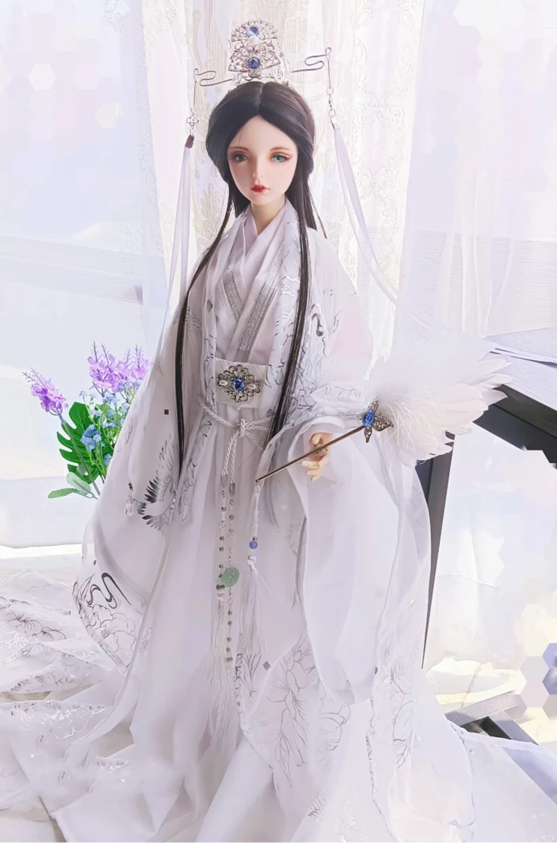 1/4 1/3เครื่องแต่งกายโบราณ BJD เสื้อผ้า Hanfu ชุดซามูไรสำหรับ bjd/sd MSD SD13 POPO68 ssdf ID75ตุ๊กตา C2258