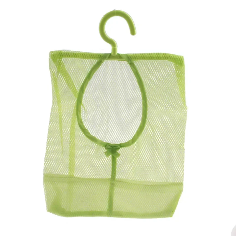 Kitchen Bathroom Hanging Storage Clothespin Mesh Bag Hanging Hook Organizer Whosale&DropShip Storage Baskets Organizer 라탄백