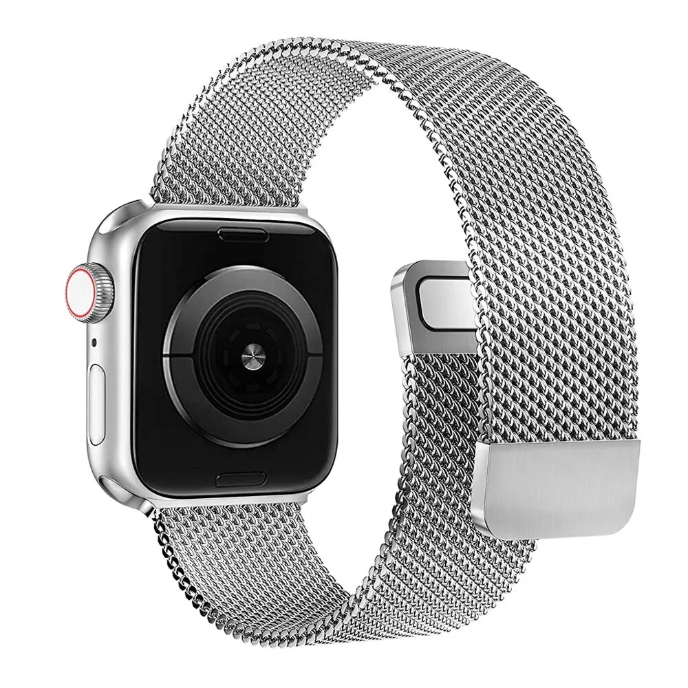 Milanese Loop Strap For Apple Watch Bands 44mm 40mm 45mm 49mm 41mm 42mm 38 Correa Bracelet iWatch Series 3 4 5 6 SE 7 8 9 Ultra2