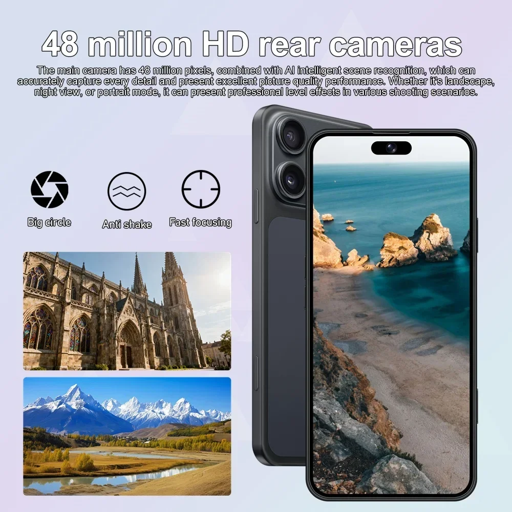 K-Touch NEW M18 Pro Max Mobile Phones Android 15 Smartphone 7.3 Inch 5G Dual SIM Cell Phone 22G+2TB 16+48MP Camera 7800mAh Face Unlocked Global Version Cellphones