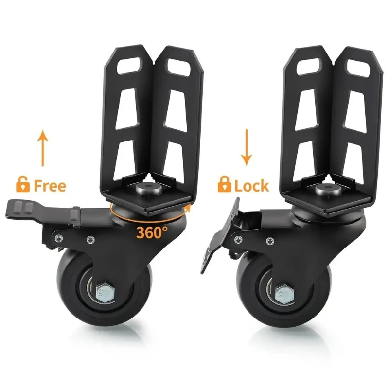 

Комплект из 4 усиленных роликов для стеллажей без болтов, грузоподъемность до 450 кг