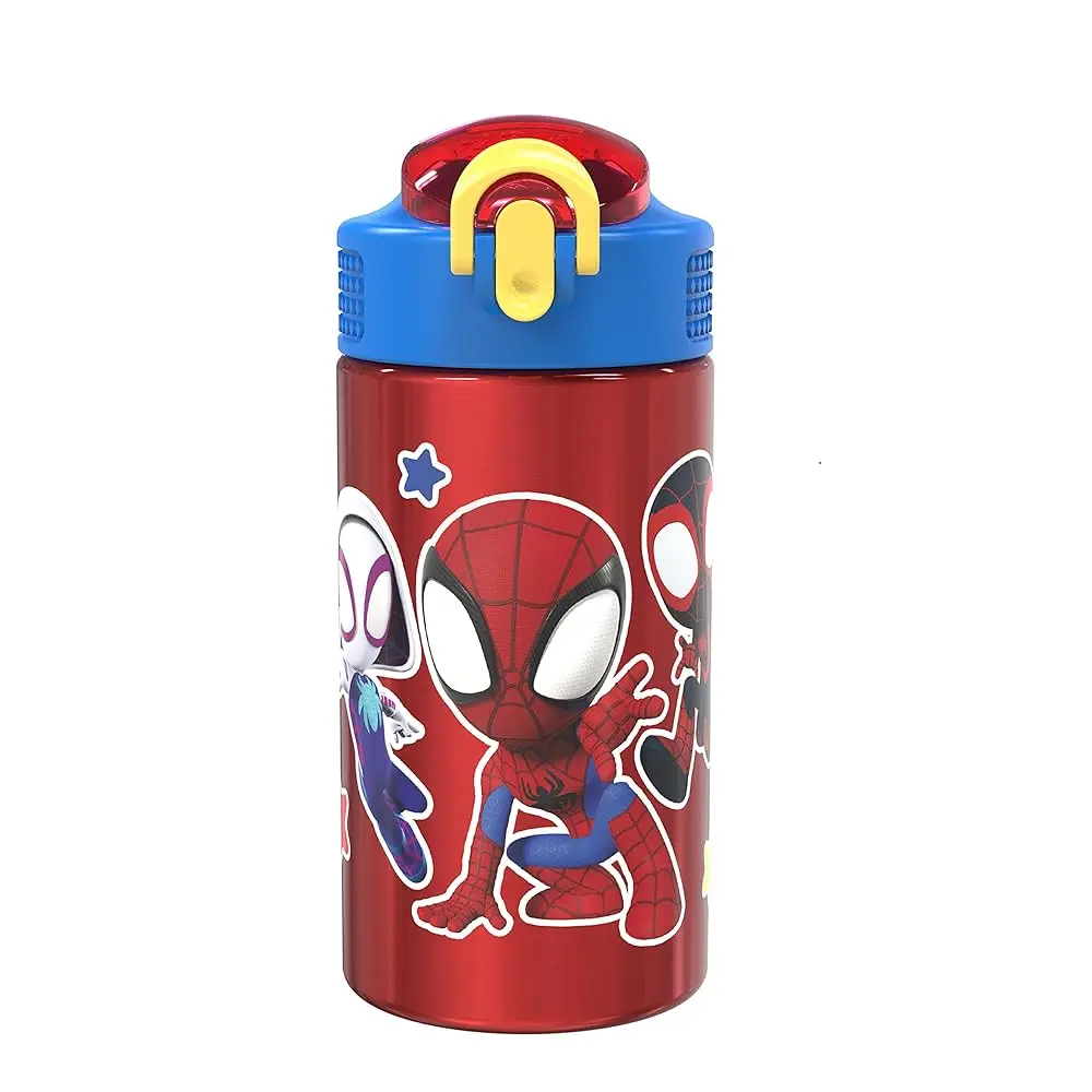 

Детская бутылка для воды Marvel Spider-Man из нержавеющей стали 18/8 с откидной крышкой и защитой от открывания, прочная кружка для спорта