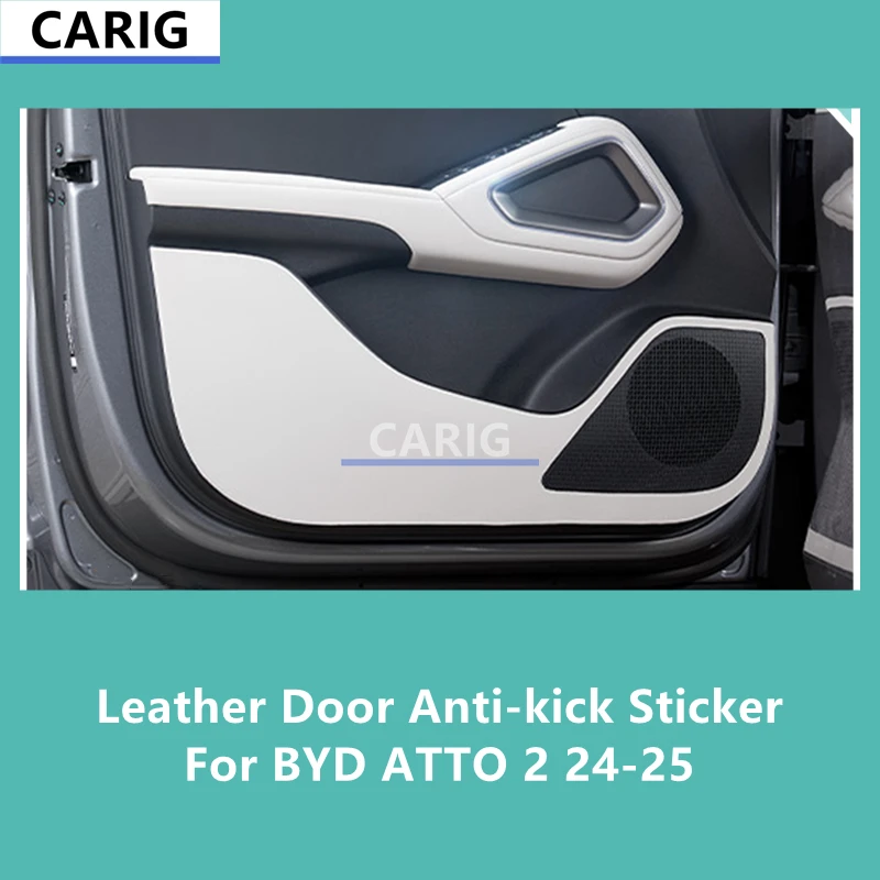 

For BYD ATTO 2 24-25 Leather Door Anti-kick Sticker Modified Car Interior Protection Film Modification Accessories Refit