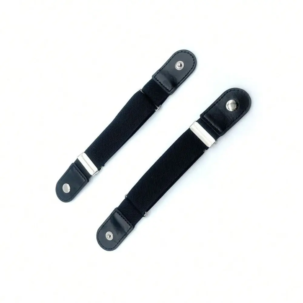 2pcs/set Casual No Buckle Elastic Belt Adjustable Invisible Waist Belt Canvas Stretch Belt Jeans