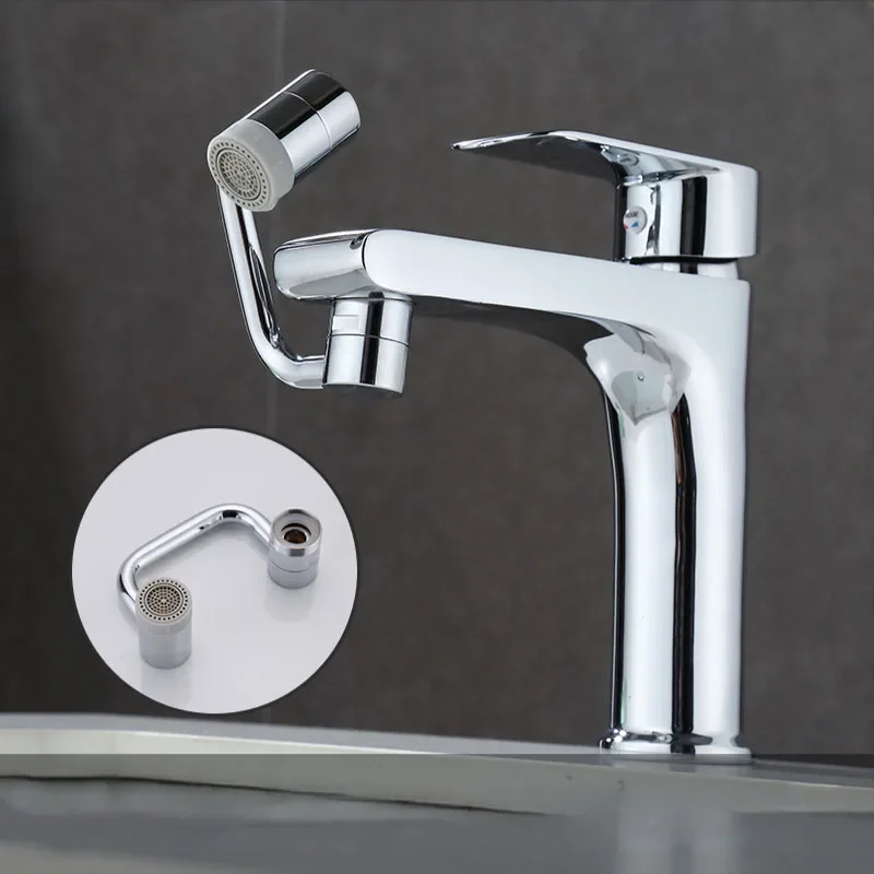 

Mechanical Arm Faucet 1080-degree Rotation Water Nozzle Bubbler Universal Extension Water Nozzle Splash-proof Washing Artifact