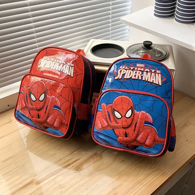 Spider-Man Children Kindergarten Schoolbag Boys Backpack 3--6 Years Old Girls Kids Schoolbag Lightweight Cartoon Backpack