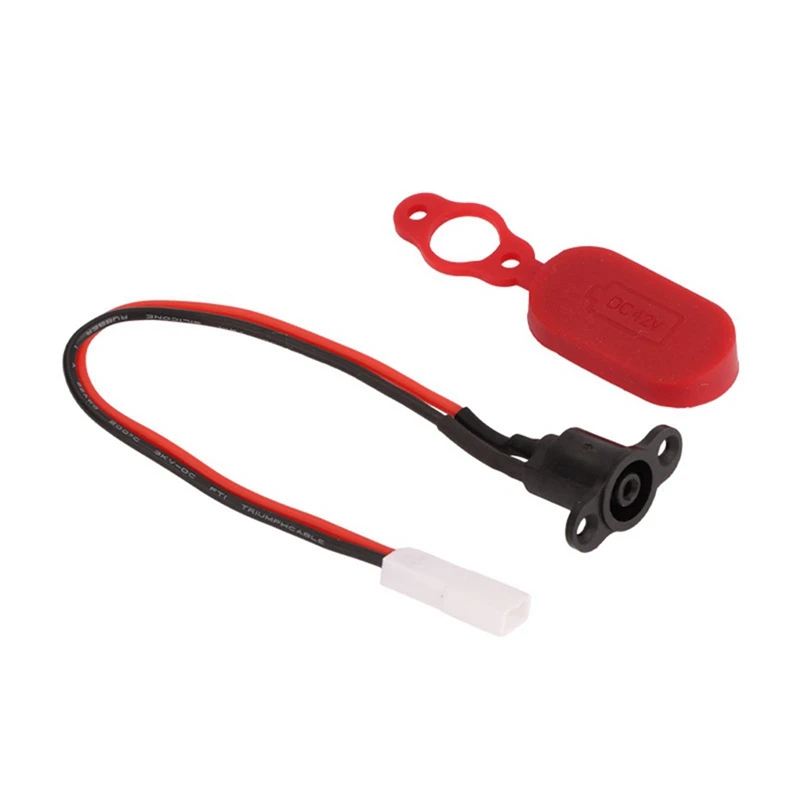 2X M365 Electric Scooter Accessories Charging Port Plastic Waterproof Head Waterproof Plug Complete Set