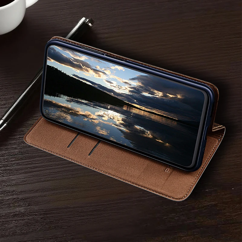 حافظة جلدية أصلية من حصيرة العشب لهاتف iQOO 3 5 7 8 9 10 11 11S 12 13 Pro حافظة بطاقات مقاومة للخدش