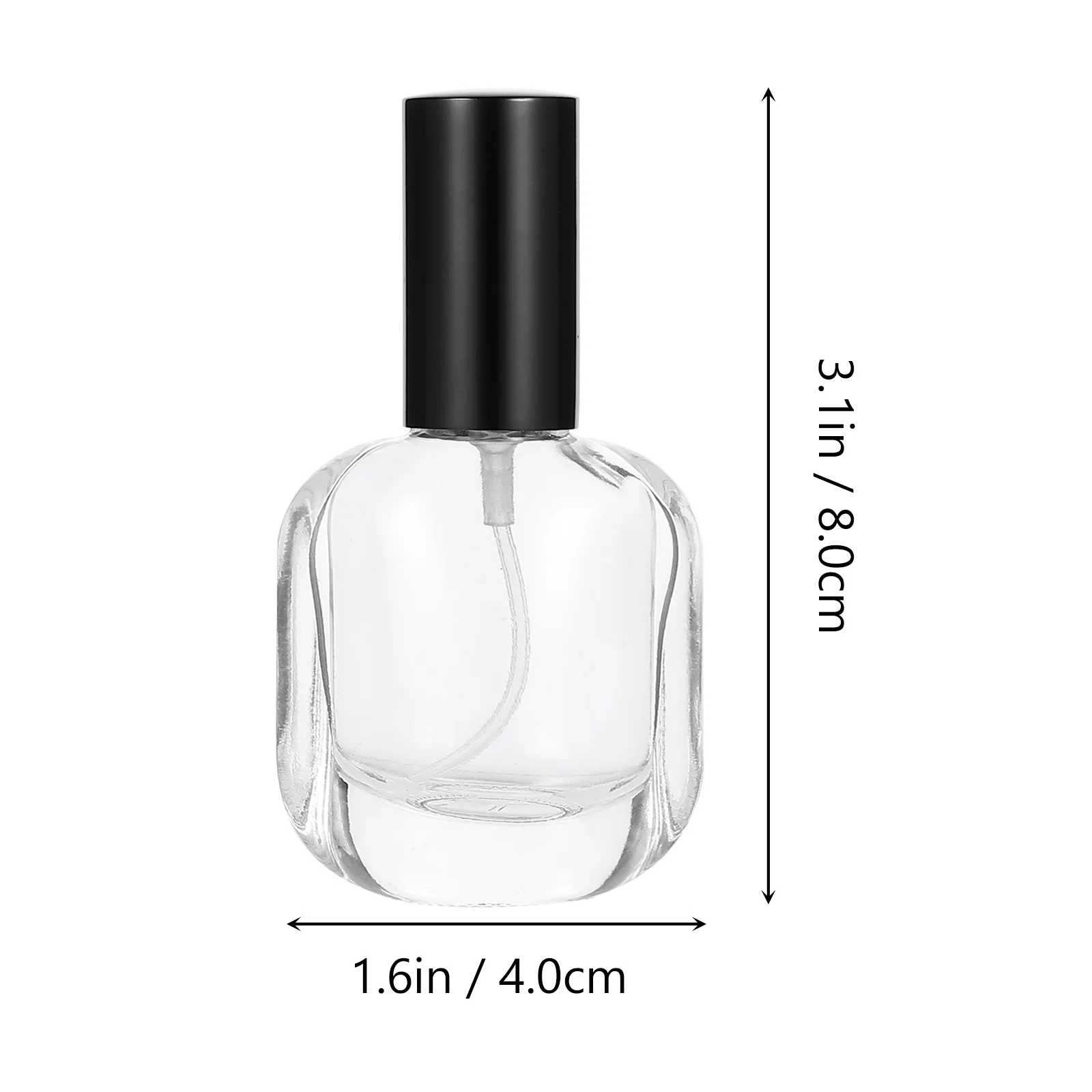 4Pcs Perfume Storage Bottles Glass Spray Fine Mist Dispenser Toner Holder Portable Bathroom Spray Container Refillable