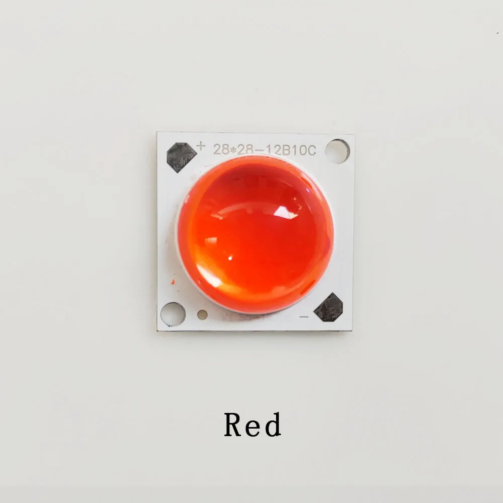 MA Bloody LED Silicone Lens COB Lamp, Ampoule de budgétaire, Puce extérieure, Blanc chaud, Rouge, Bleu, Vert, Jaune, 50W, DC 30V