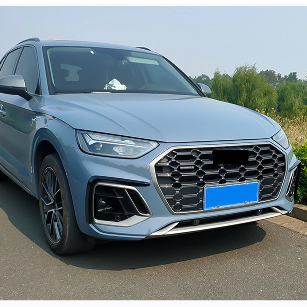 アウディ用フロントバンパーリップ,フォグライト,フードトリム,スポーツバック,カートリム,q5,sq5,2020, 2021, 2022, 2023, 2024