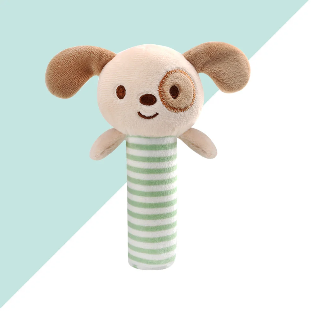 1Pcs Baby Handbell Cartoon Animal Soft Infant Appease Bed Hanging Bell Educational Rattle for 0-3 Years Old Development