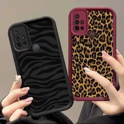 G20 Leopard Elegance Sky Eye Ladder Phone Case For Motorola Moto G84 G64 G54 G53 G34 G30 G24 G22 G20 G14 G10 G04 G04S Cover