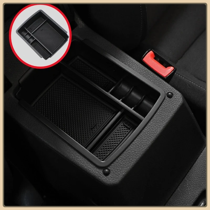 Car Center Console Tray Center Console Tray Keep Your Car Tidy Black Center Console Glove Box for Golf 7 Golf Mk7 VII 5G GT I R