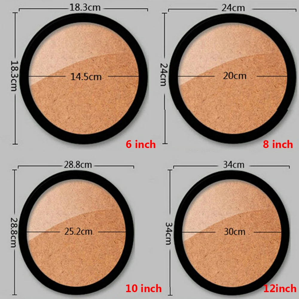 Round Photo Frame DIY Wooden Wall Mounted Hanging Frame