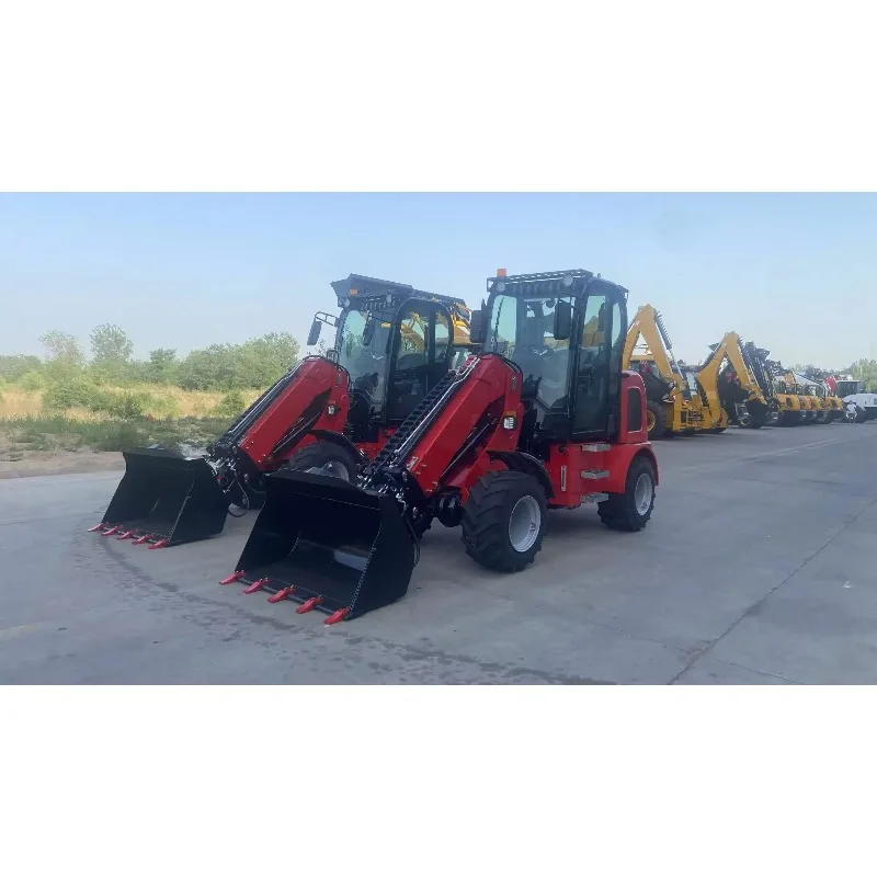Diesel Powered  Telescopic Front Farm Use Compact Articulated Wheel Loader Deposit - Image 6