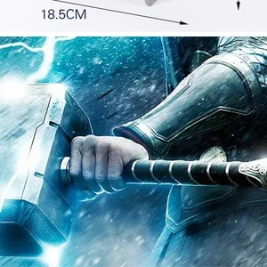 Superhero Thor Cosplay -Helm mit LED -Licht, leuchtender Soundhammer, Waffenmaske, extravagantes Kleid, Partykostüm, Anime -Bühnenshow -Requisiten 10 Hauptverkäufe Thor Helm - №8