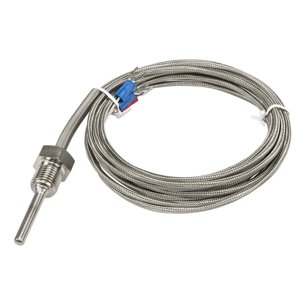 FTARP09 PT100 type 3m metal braided cable 30mm probe (not include thread length) RTD temperature sensor G 1/4 inch thread