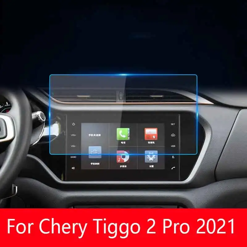 

Защитная пленка для экрана из закаленного стекла для Chery Tiggo 2 2020, автомобильное радио, GPS-навигация, аксессуары для интерьера