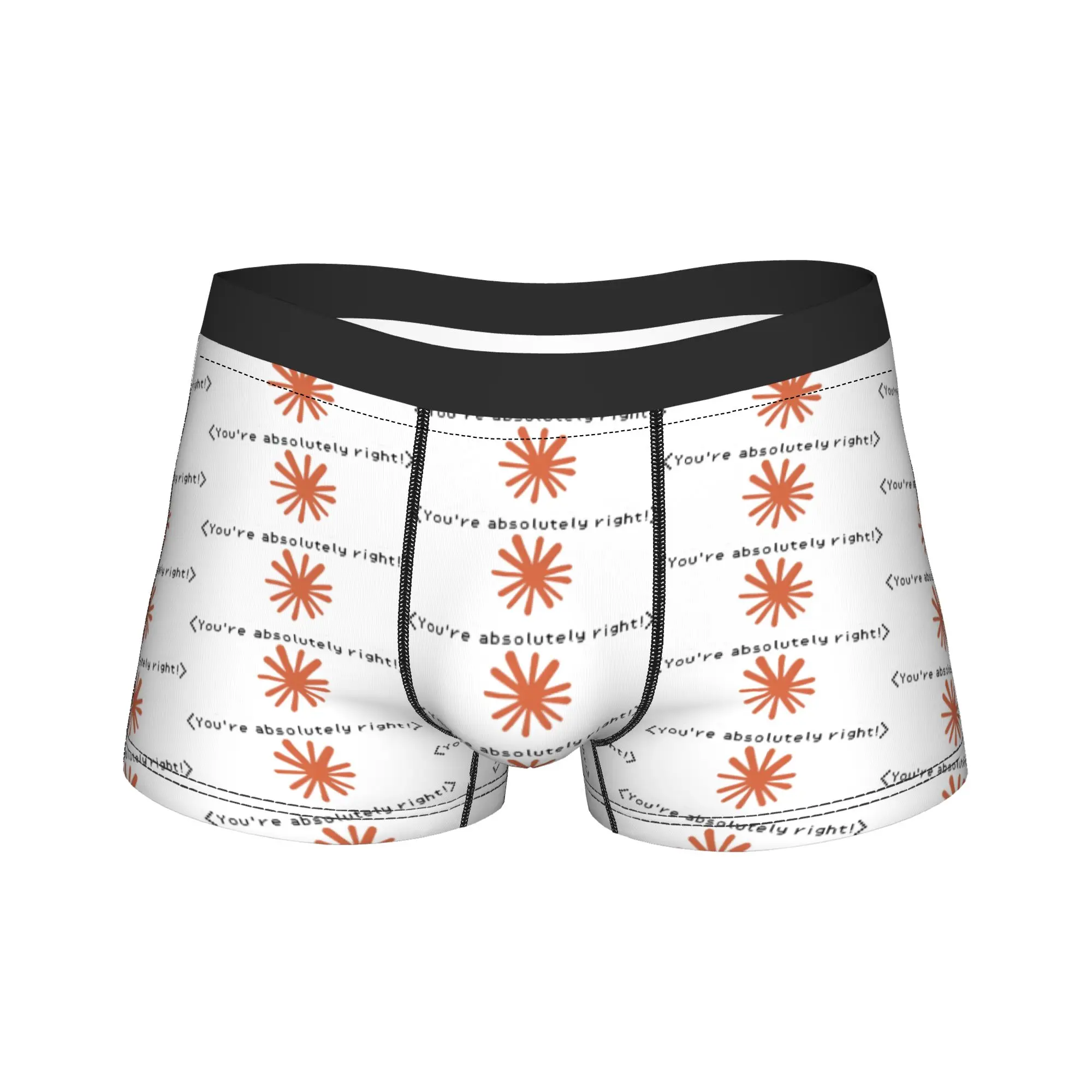 Claude Code Ai Boxer Brief  Underwear Hot Sale Males Elastic Boxer Shorts Custom Plus Size Panties
