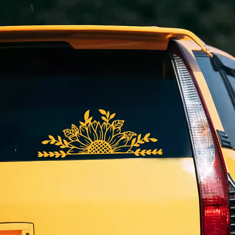 Sunflowers bloom in the sun creative&funny stickers for cartoon fans&lover,high quality for car trucks motorcycles & laptops view 2