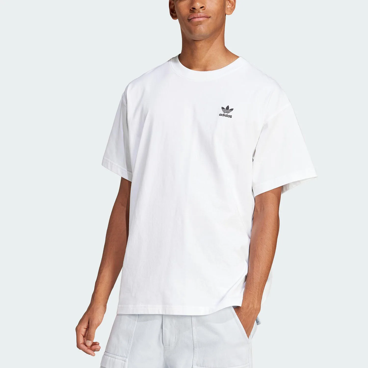 

Adidas genuine Originals Men's Minimalist Knitted Loose Casual T-Shirt JD0373