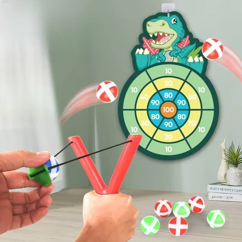 

Throw Sport Slingshot Target Sticky Ball Dartboard Games Educational Children's Outdoor Game Toy Parent-child Interactive Toys