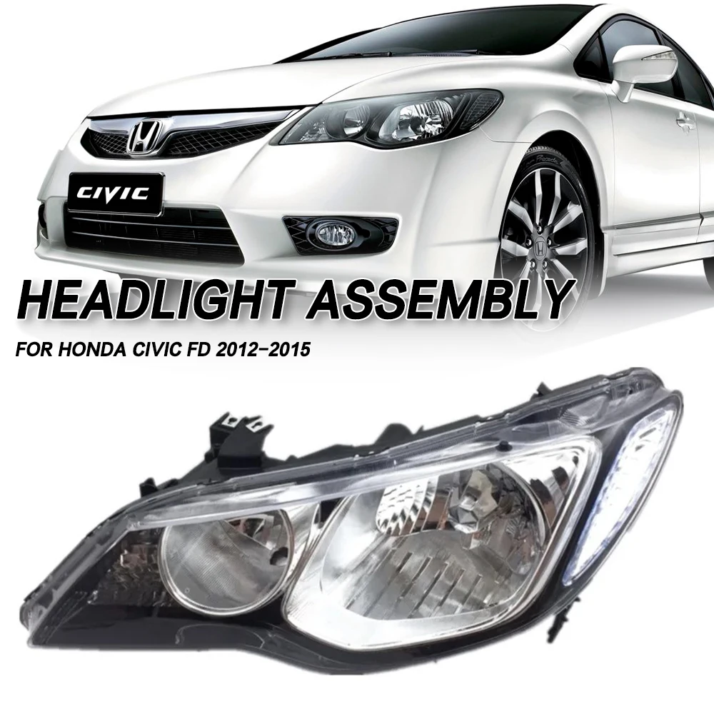 

Left/Right Side Front Bumper Head Light Headlamp Driving Headlight Turn Signal Light For Honda Civic FD 2012 2013 2014 2015