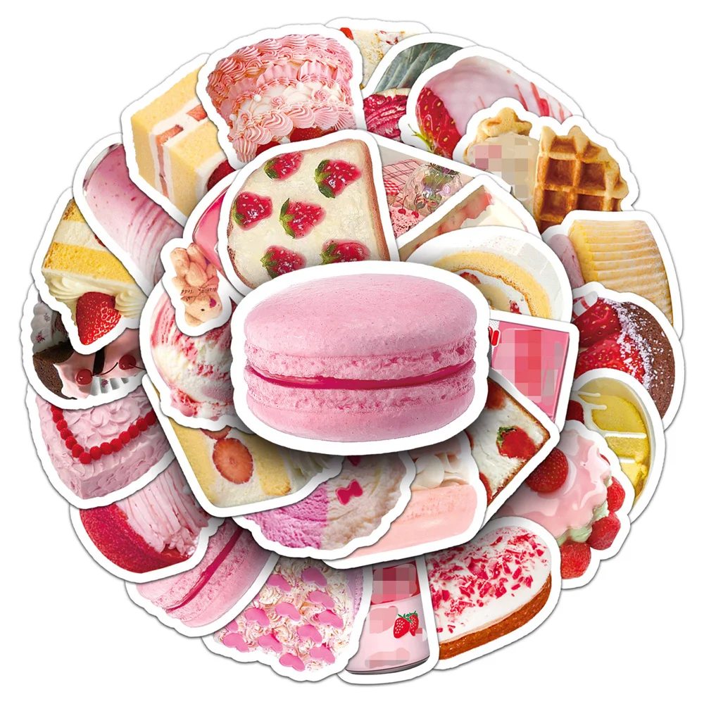 10/30/50 Stuks Nieuwe Diy Cake Cartoon Persoonlijkheid Creatieve Computer Koffer Tafel Water Cup Auto Stoel Decoratie Waterdichte Sticker