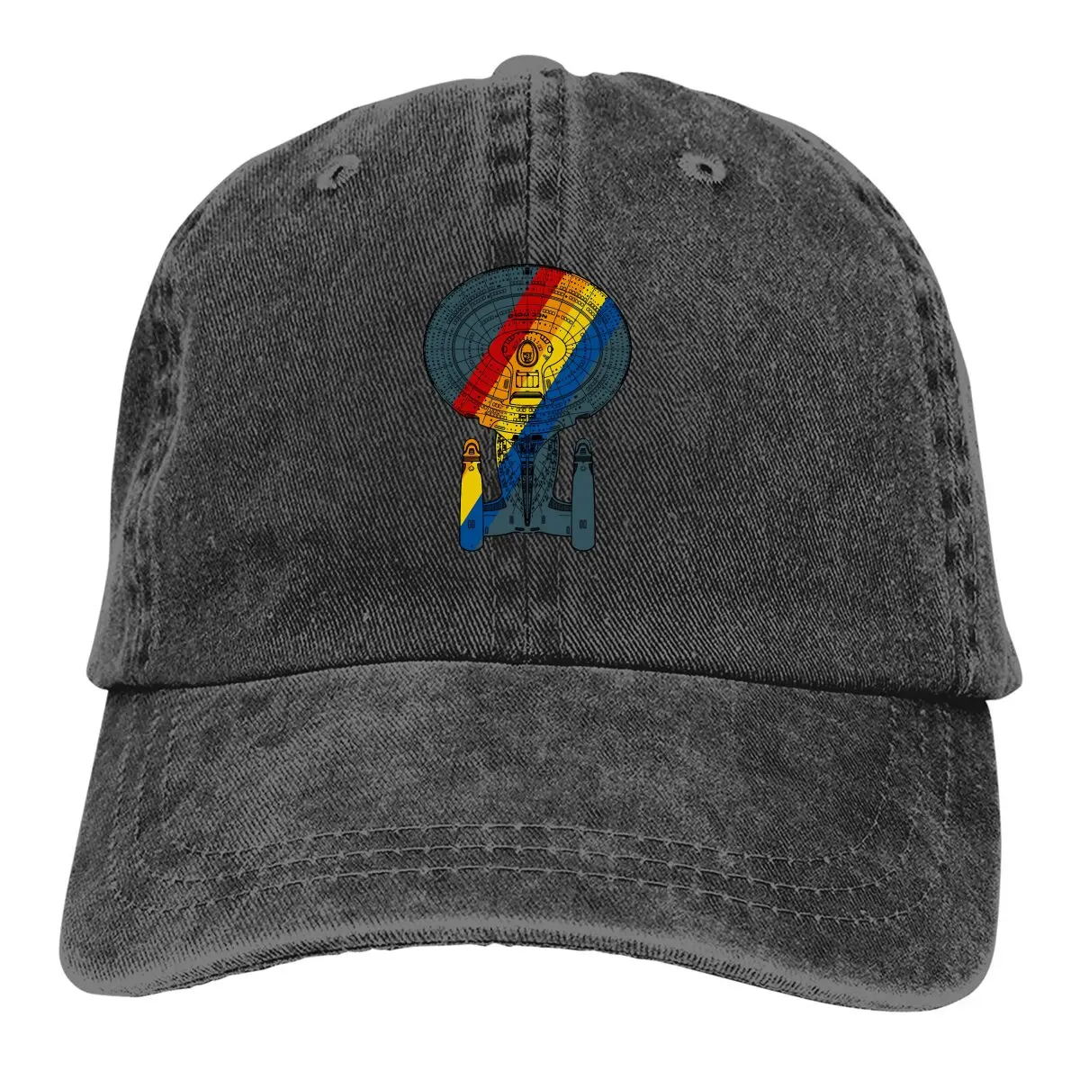 Washed Men's Baseball Cap Generation Ship Portrait Rainbow Fill Trucker Snapback Cowboy Caps Dad Hat Starr Trrekk Golf Hats