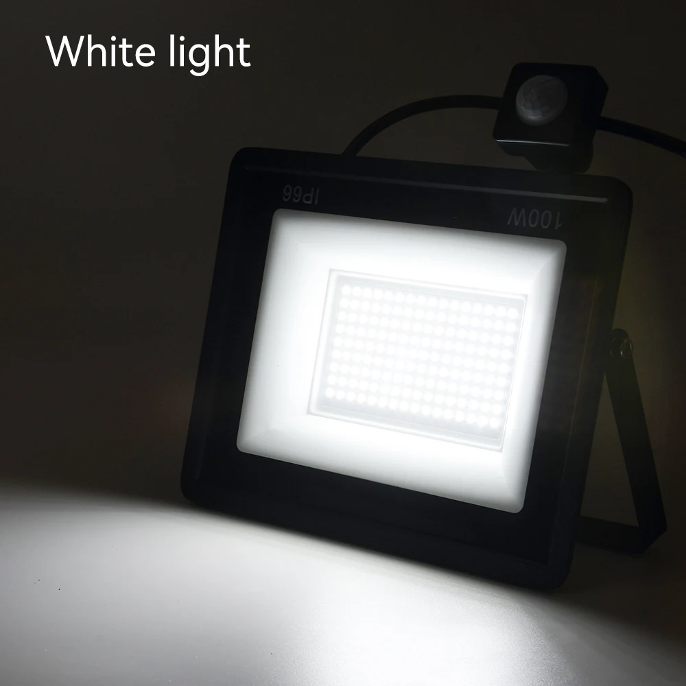 Kaltweißer LED-Flutlichtstrahler 50W/100W Wasserdichter Flutlichtstrahler Außenbeleuchtung Gartenplatzbeleuchtung Garagenbeleuchtung Straßenbeleuchtung – Detail 3