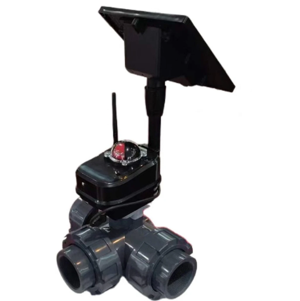 Electric three-way ball valve Intelligent agricultural field remote control valve Water-saving irrigation Intelligent digital