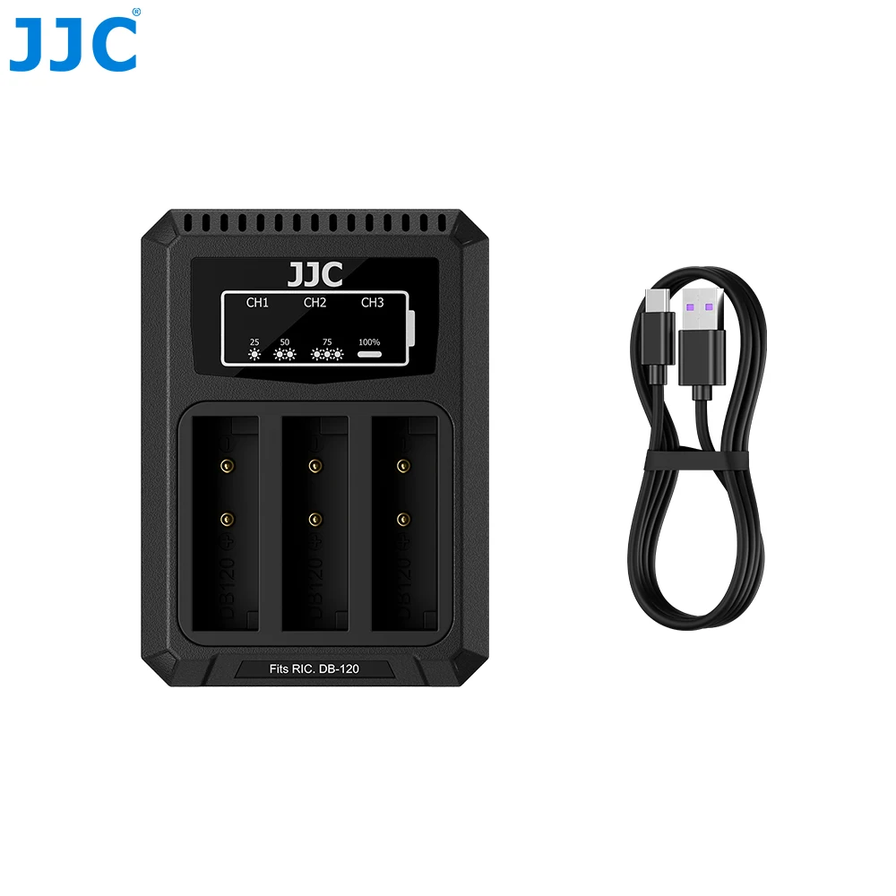 JJC DB-120 Battery Charger BJ-12 for Ricoh GR IV GRIV GR4 GR IV