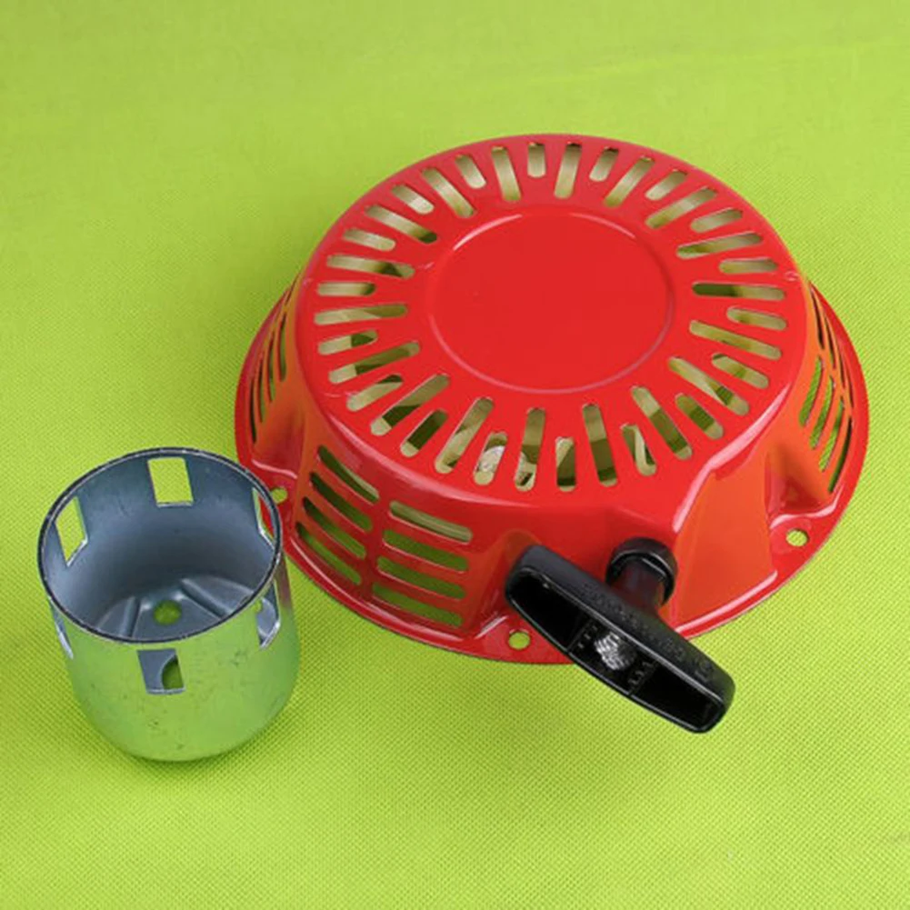 Mango de retroceso para motor de cortacésped, manija de arranque para Honda GX200, GX240, GX270, GX340, GX390, color negro, 2 piezas
