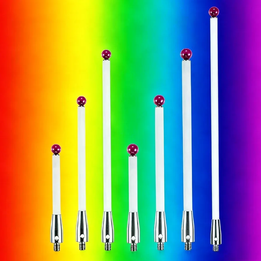 2026 new M4 thread red gemstone ceramic contact needle rod 3D three-dimensional gauge CMM tip